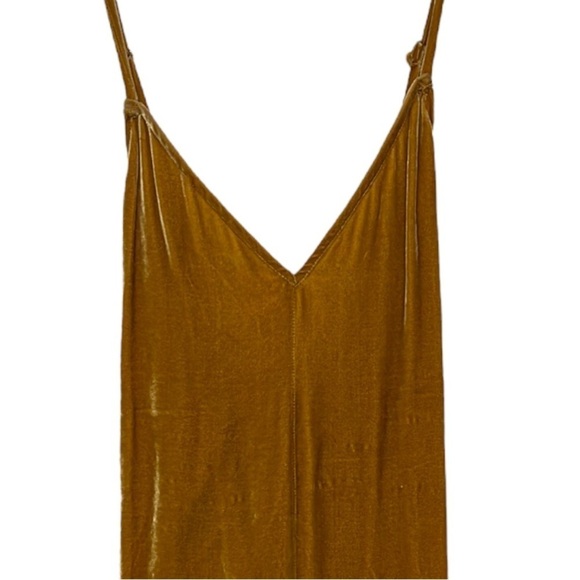 For Love & Lemons Collette Velvet Tank Dress Copper - Picture 6 of 10